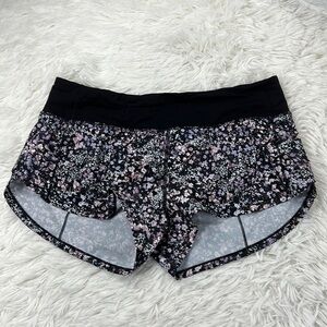 Lululemon Speed Up Short *2.5" Floral Spritz Multi / Black